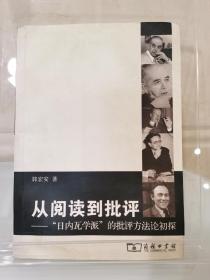 从阅读到批评-“日内瓦学派”的批评方法论初探，郭宏安签赠本，郭宏安先生已于2023年1月16日去世