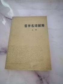 哲学名词解释 上册