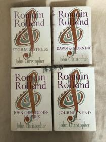 罗曼•罗兰：John Christopher 《约翰·克利斯朵夫》四卷全，布面精装带书衣