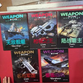 中国世界兵器大百科书霸王兵器 全5册 儿童了解兵器枪械舰艇战机书籍图书儿童军事书籍大全