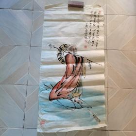 名家书画，陈荣珂，，和尚袈裟，102*49cm左右