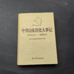 中共山东历史大事记:1978年12月～2002年6月