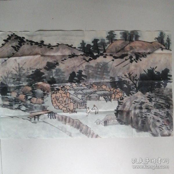 仿古山水画