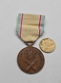 韩国六二五事变记章（朝鲜战争服役奖章) 授予韩军和联合国军 早期版本