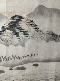 明代嘉靖山水画《南浦晴雲》