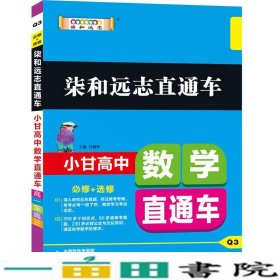 2019版柒和远志直通车小甘高中数学直通车