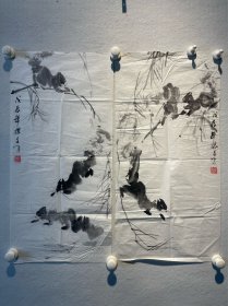 孙振千 68*33cm，软片 现任国家人事部一级艺术委员，中国书画艺术研究院研究员，齐白石艺术研究会会员，国家人事部授予“著名国画艺术家”称号。