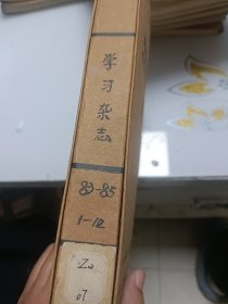 学习杂志（月刊，1986年4---12册合订本）