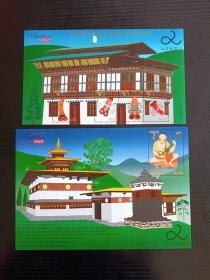 【佛教文化邮票】不丹2013藏传佛教-切米拉康寺小全张及小型张合售