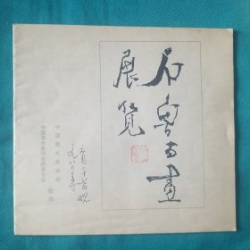 盖画家石鲁印章，石鲁书画展览画册