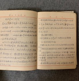 【老日记本】1950年代『文化日记』笔记本（道林纸）—— 旧主系国营厂生产科主任，内页大量会议纪要及2003年抗击非典报纸『成都商报』剪报，完整的记录了整个非典时期的进程。