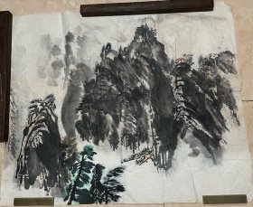 无款画作（见描述）尺寸：56.5*68.5CM