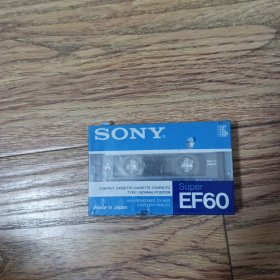 空白磁带 索尼SONY super EF60（全新未开封）