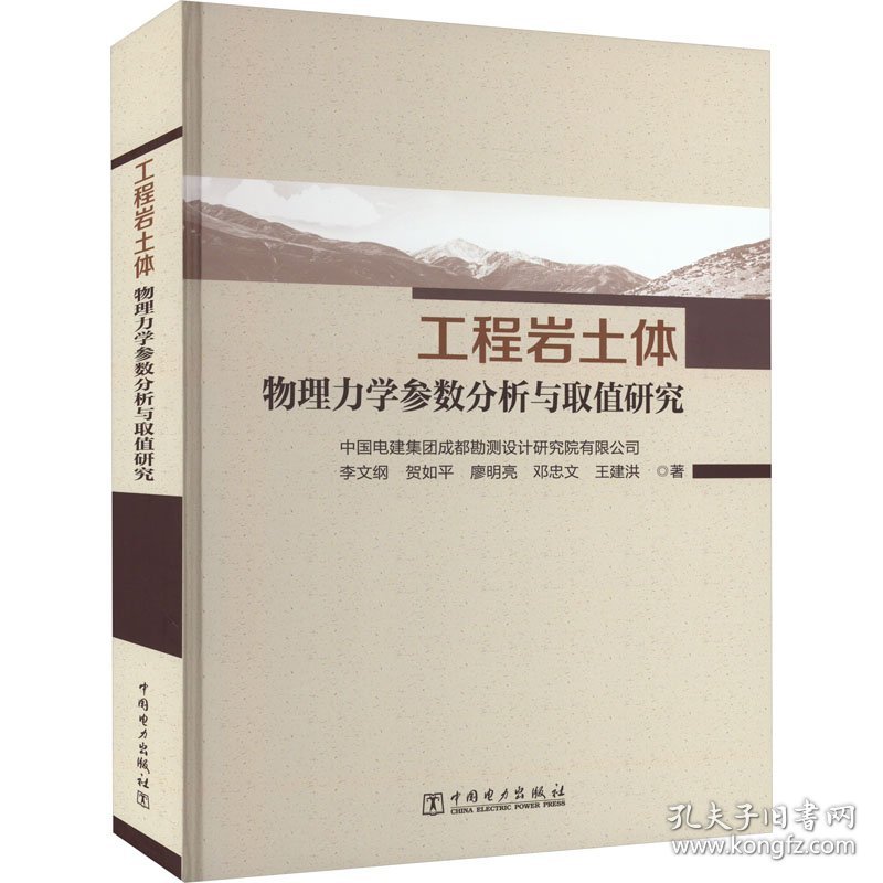 工程岩土体物理力学参数分析与取值研究 9787519869182