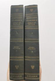 1917年《汤姆琼斯》The History of Tom Jones，Henry Fielding亨利.菲尔丁，世界名著两册全，英文原版，布面精装