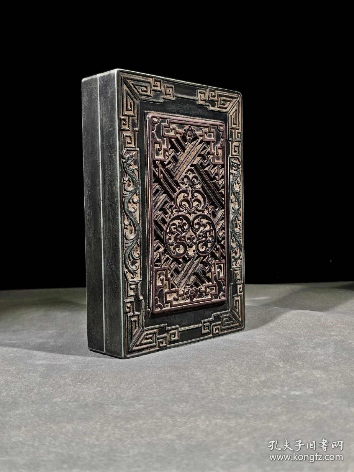 乾隆款松花石套砚