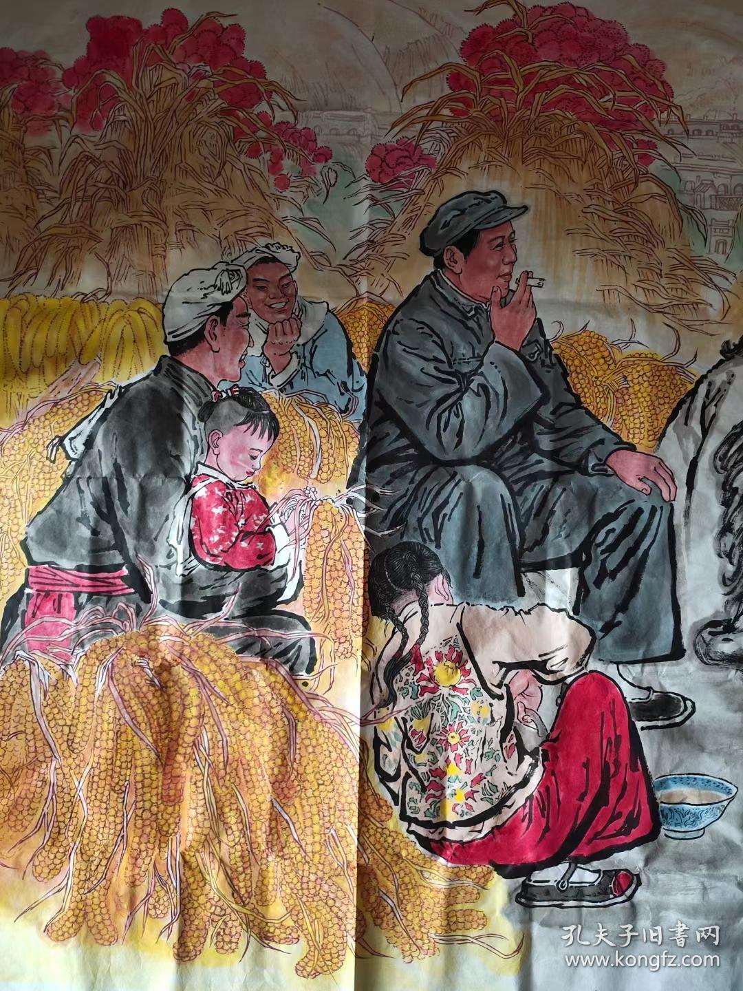 中国书画家协会理事葛洪彪
先生手绘六尺人物作品一幅