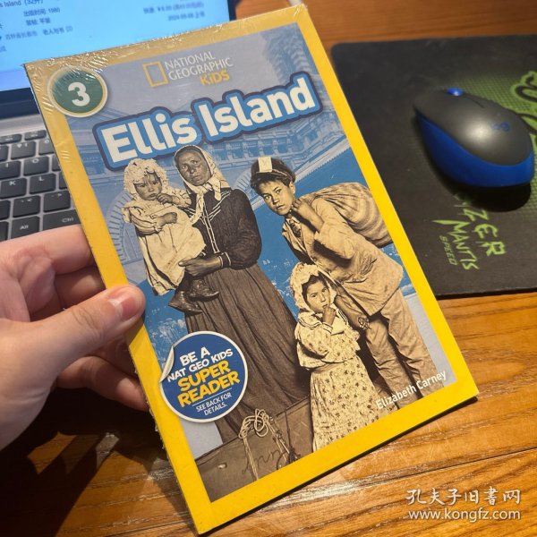 英文原版National Geographic Kids Readers:Ellis Island埃利斯岛 国家地理分级阅读Level 3