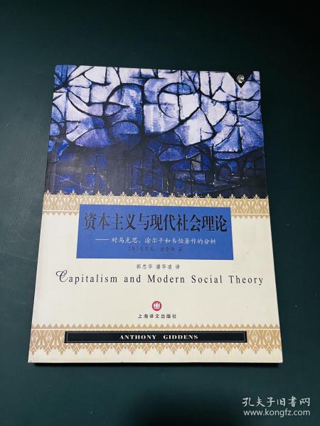 资本主义与现代社会理论：对马克思、涂尔干和韦伯著作的分析