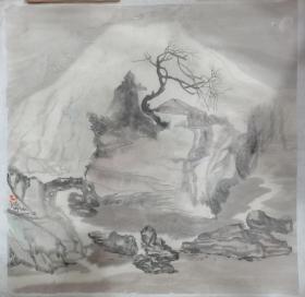 陆天宁山水画《净土》2000年作