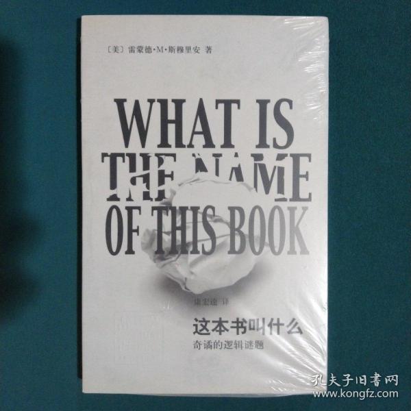 这本书叫什么：奇谲的逻辑谜题