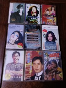 陈美、任贤齐、谭咏麟、郭富城等磁带8盒