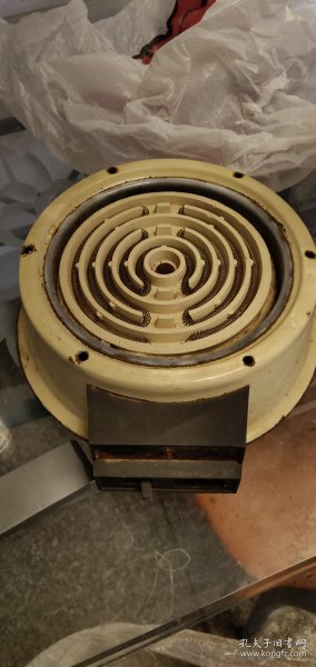 老式电炉   搪瓷底座