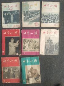 世界知识8本（60年1本、62年1本、63年2本、64年4本）。