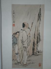 近代画家 晚清民国上海海派大画家 沈心海(沈兆涵)精作人物画小品