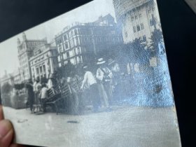 民国租界车夫等货银盐明信片