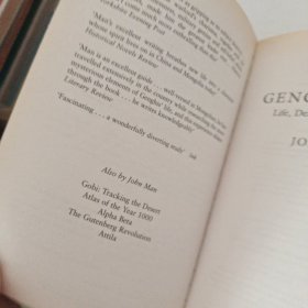 Genghis Khan-Life, Death, and Resurrection 成吉思汗：生命，死亡和复活 9780553814989