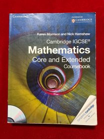 CambridgeIgcseMathematicsCoreandExtendedCoursebook[WithCDROM] 附光盘