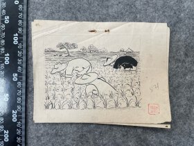 五十年代蔡德生漫画：一组三张，尺寸品相如图