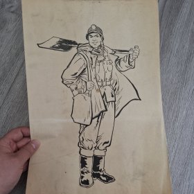 70年代绘画作品（毛笔画）8