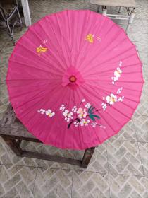 一把小花雨伞（大约八十年代的小雨伞，用于舞蹈表演，摄影拍照道具或者民俗收藏。。等