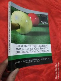 Great Rack: The History and Rules of Cue Sports  (Billiards, Pool, Snooker)   16开