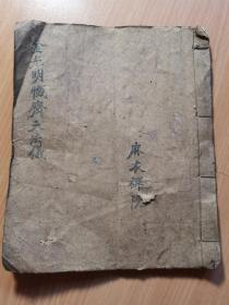 手抄本《金光明忏齐天法仪》一本，共有16个筒子页！
