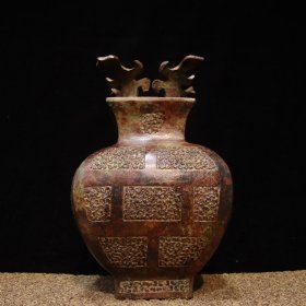 古董古玩铜器，乡下收的青铜——铭文方罍