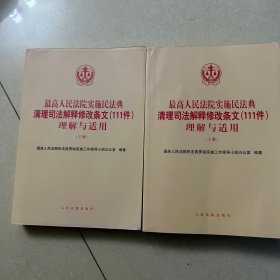 最高人民法院实施民法典清理司法解释修改条文(111件)理解与适用