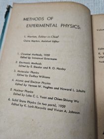 methods of experimental physics volume 6 实验物理方法 第6卷 固态物理上