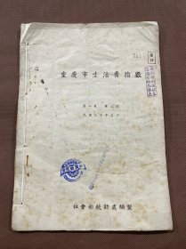 【四川重庆乡邦文献】重庆市生活费指数  第一卷第二期   民国三十年五月