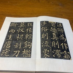 旧碑帖旧拓本《法师玄秘塔碑》精品石碑拓本两册全，49 折，98页