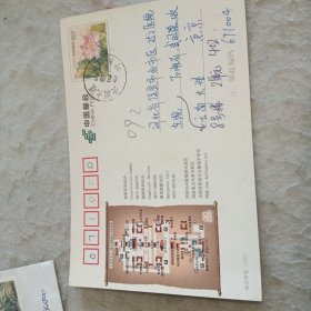 实寄明信片a092——云南大理崇圣寺三塔文化旅游区实寄明信片式门票