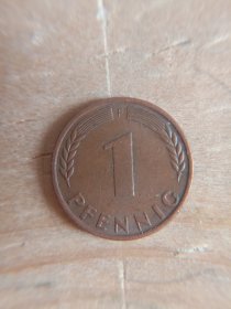 德国 1芬尼 铜币