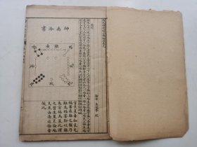 民国上海广益书局发行【阳宅大全图说】阳宅神搜经传秘法卷9，廖井图经卷10。品好缺后皮