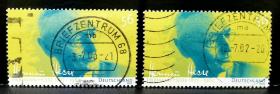 信123德国2002年邮票 作家赫尔曼·黑塞诞辰125周年 1全上品信销 随机发货,2015斯科特目录0.8美元