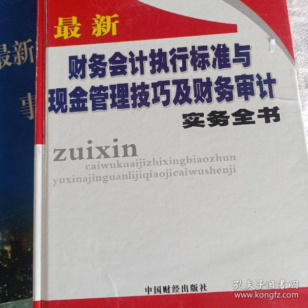 最新财务会计执行标准与现金管理技巧及财务审计实务全书