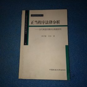 正当程序法律分析-当代美国民事诉讼制度研究