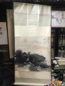 邱陶峰作品:帆影！同一上款解强
