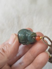 和田玉龙龟吊坠油性足寓意好雕工精致材质细腻按图发货一物一图D022